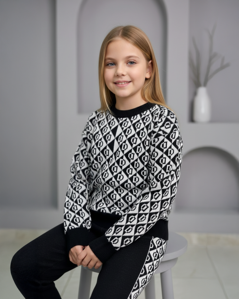 Desenli Triko Takım 1634B