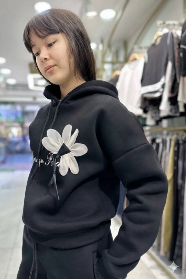 İçi Şardonlu Aksesuarlı Hoddie 4161S