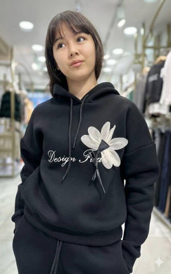 İçi Şardonlu Aksesuarlı Hoddie 4161S