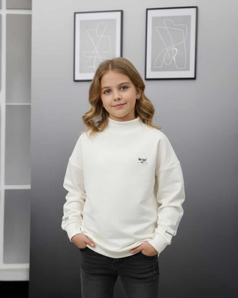 Yarım Balıkçı Yaka Sweatshirt 3769